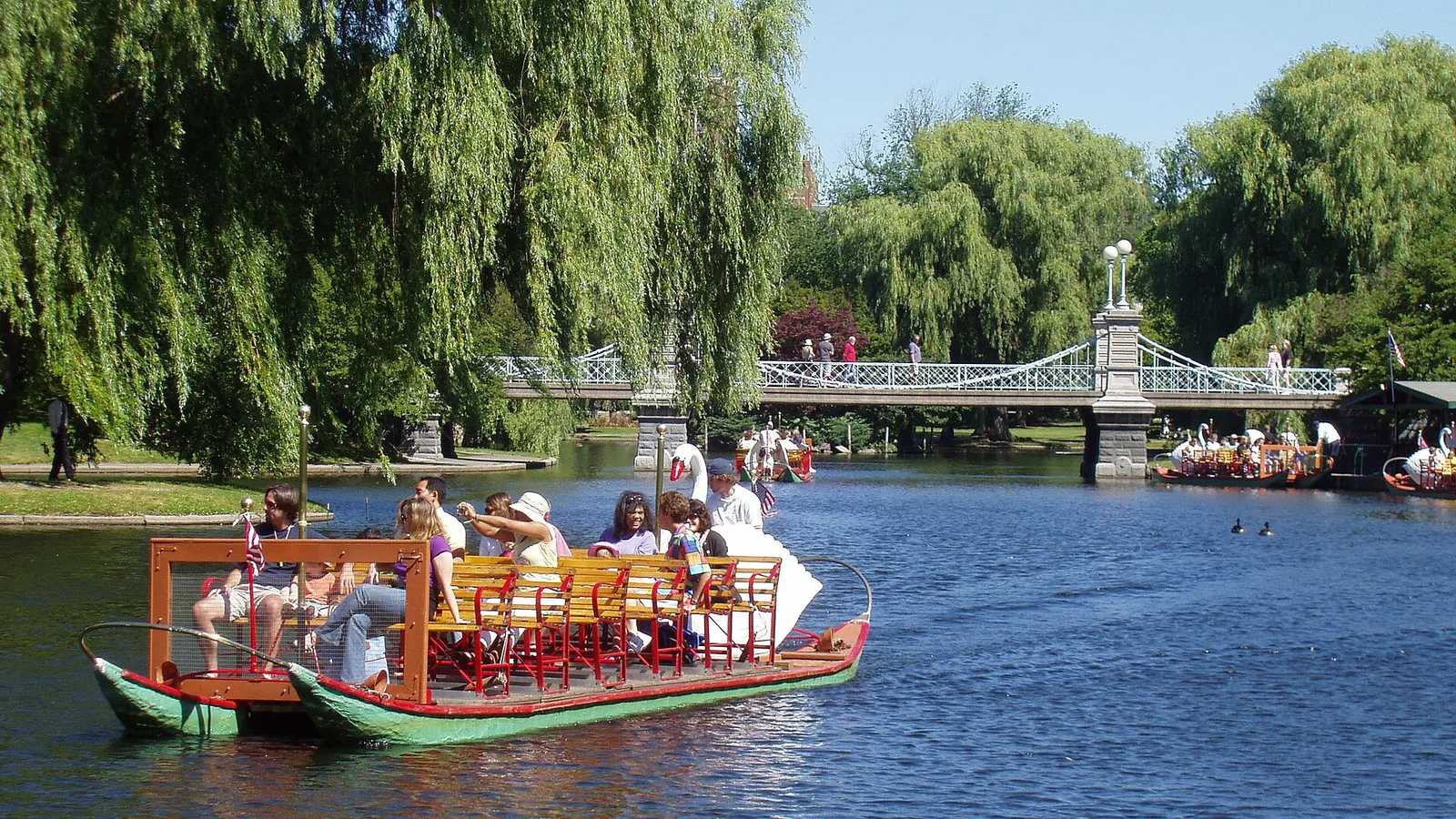 A Swan Boat in the Boston Public Garden
