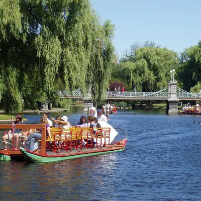 A Swan Boat in the Boston Public Garden