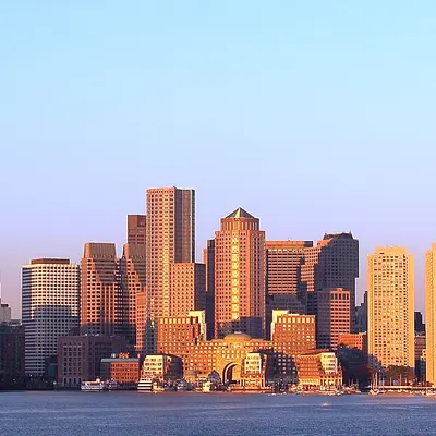 Boston skyline in the early morning