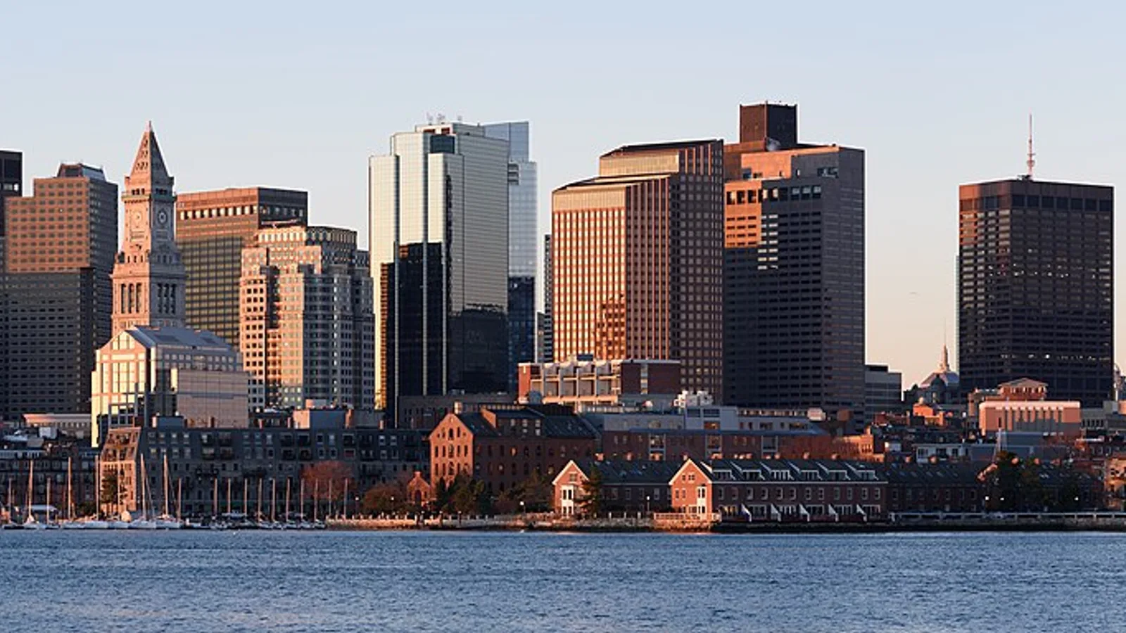 Boston skyline from East Boston November 2016 panorama 3