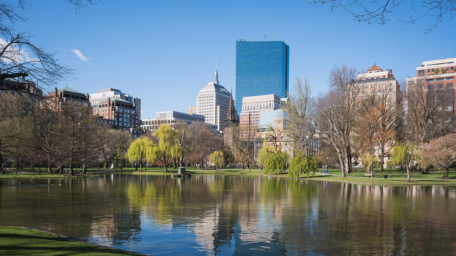 The Boston Public Garden lagoon