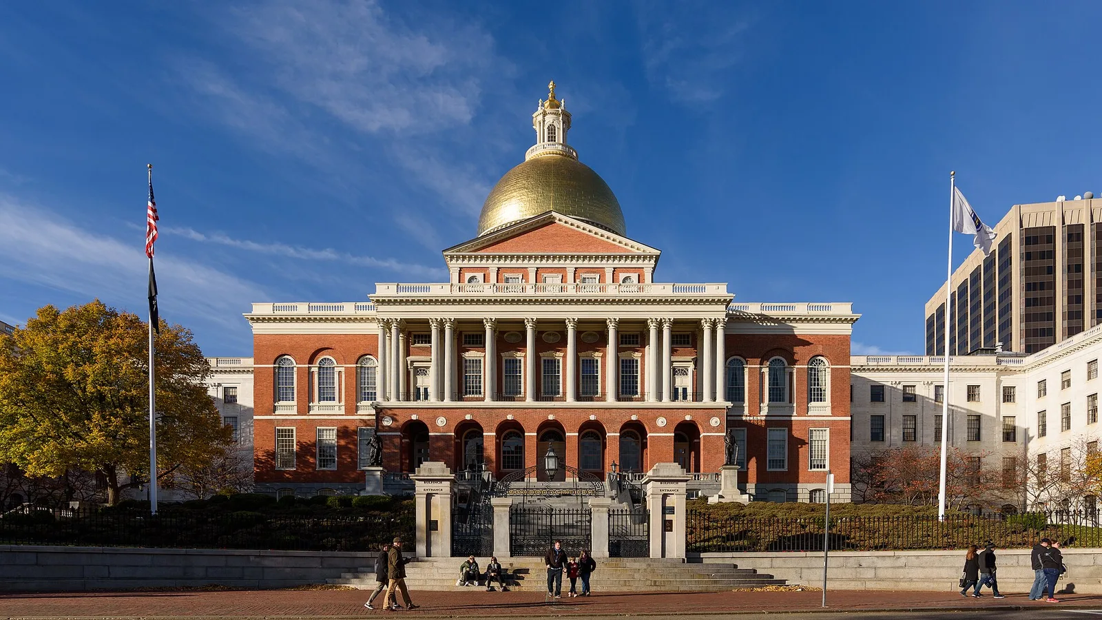 The Massachusetts State House in Boston